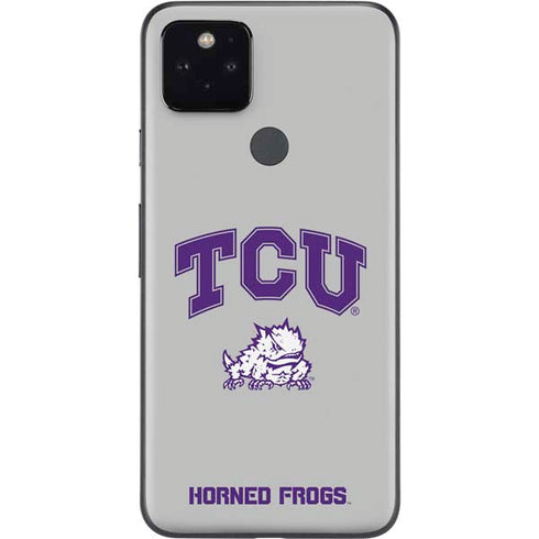 Texas Christian University Horned Frogs Logo Print Google Pixel 5 Skin